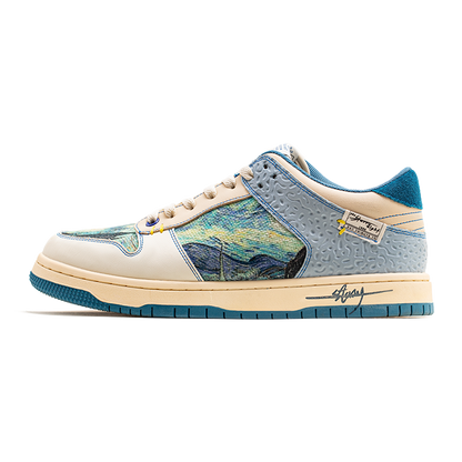 Van Gogh Sternennacht inspirierte Sneaker 
